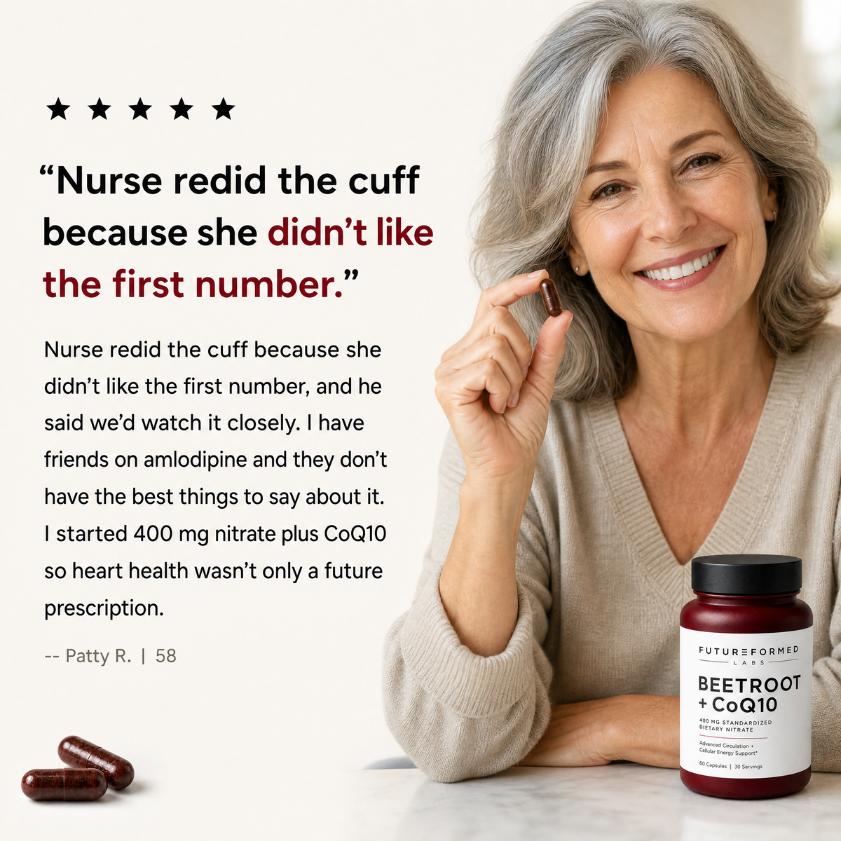 Beetroot + CoQ10  Advanced Heart, Blood Flow, & Energy Support