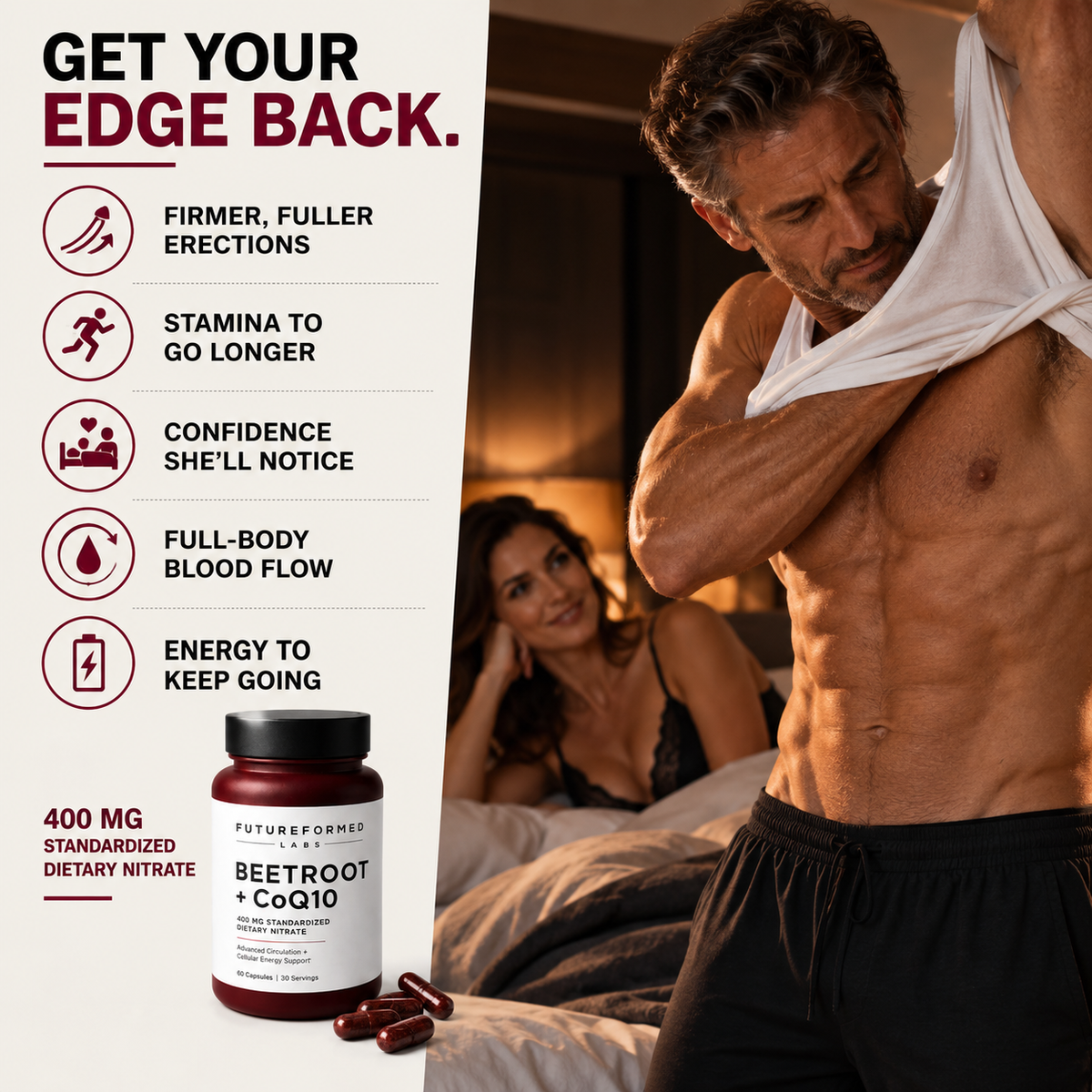 Beetroot + CoQ10 Advanced Nitric Oxide + Male Performance
