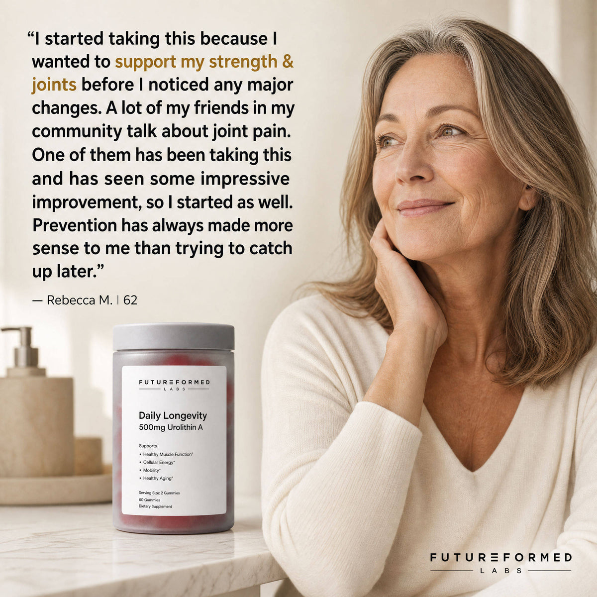 Move & Feel Stronger with Daily Longevity™ 500mg Urolithin A Gummies