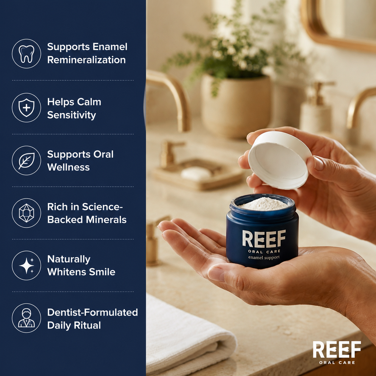 REEF™ Daily Enamel Support & Sensitivity Relief Powder